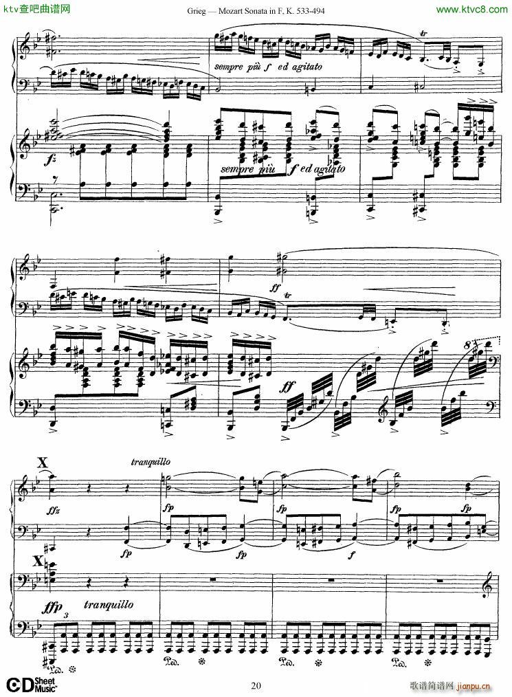 Grieg Sonata K 533 Mozart 2nd Piano Grieg(����V)20