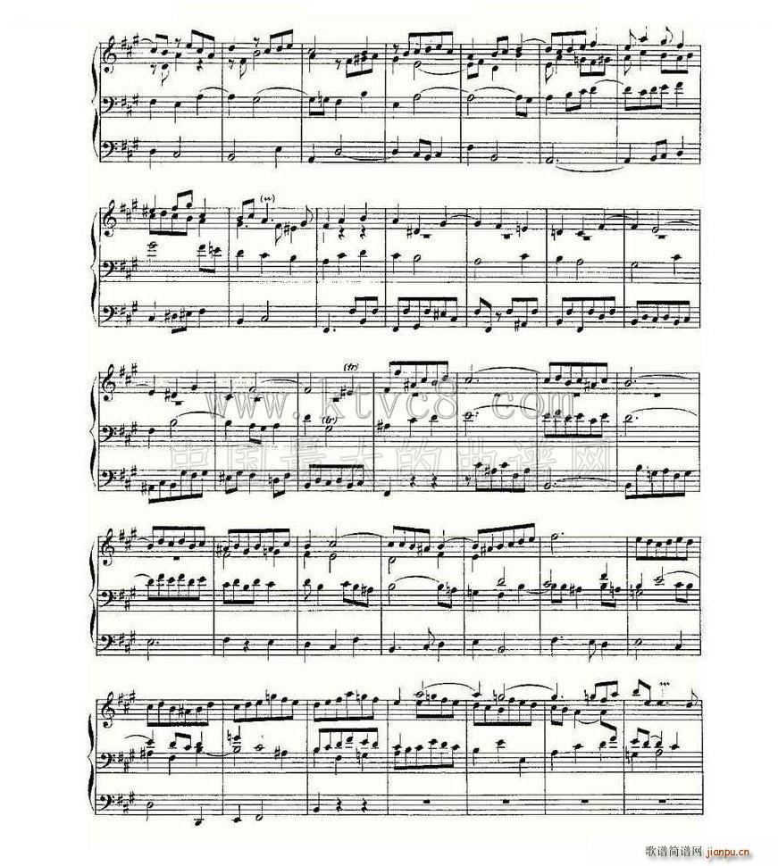 Prelude and Fugue in A Major BWV 536 ���L(f��ng)���V(ʮ�ּ�����)5