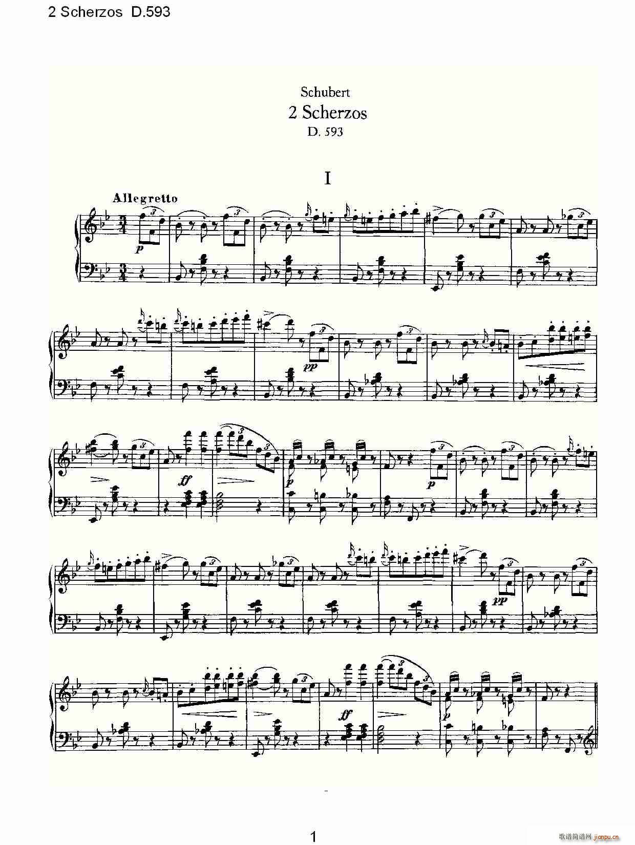2 Scherzos D.593(ʮ�ּ�����)1