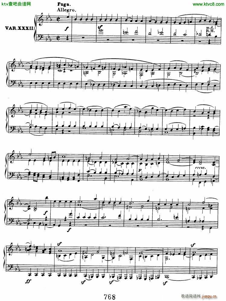 Beethoven op 120 Diabelli Variations(����V)28