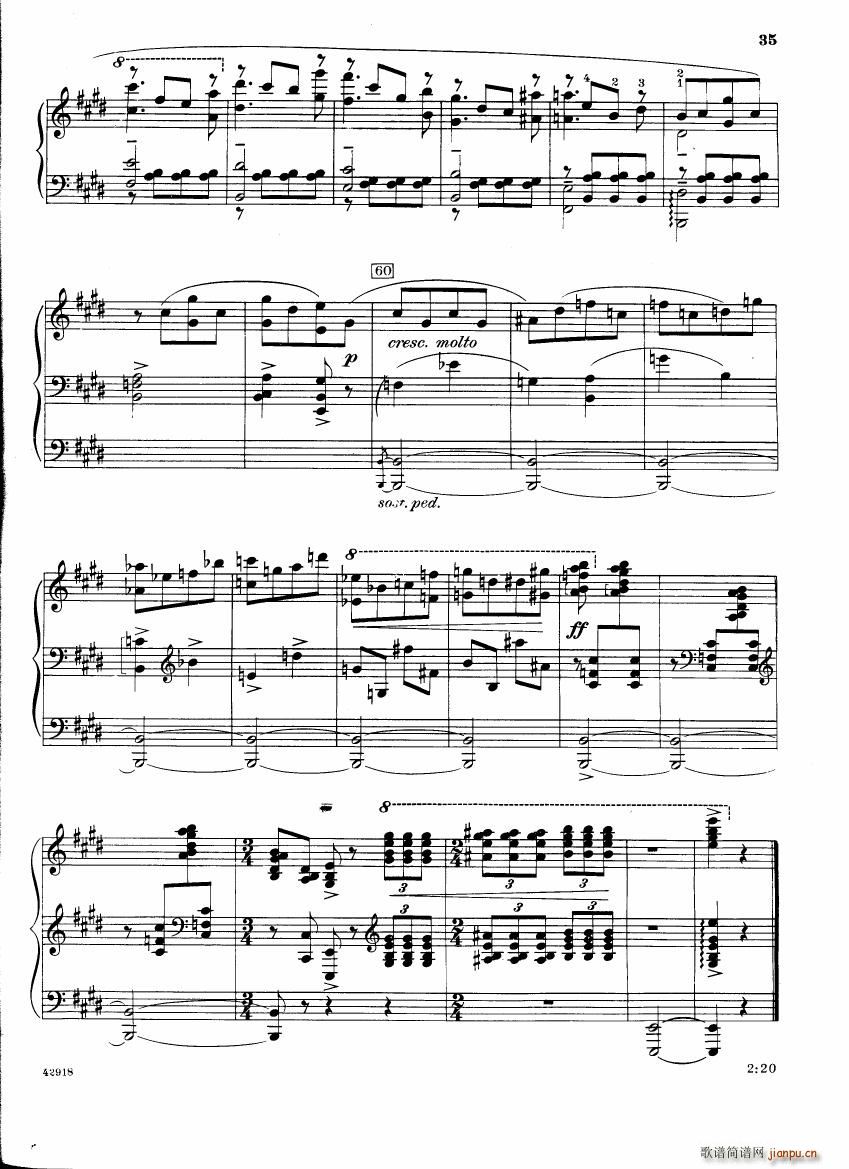 Barber op 28 Souvenirs piano solo(����V)35