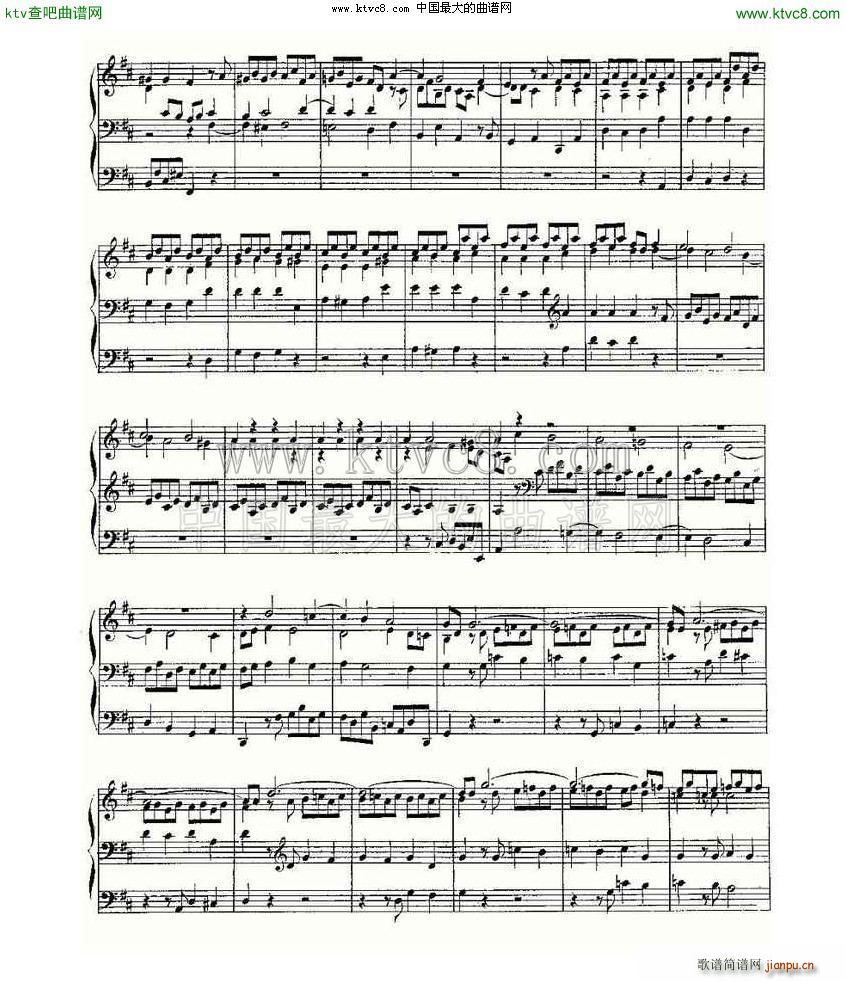 Prelude and Fugue in D Major BWV 532 ���L(f��ng)���V(ʮ�ּ�����)3