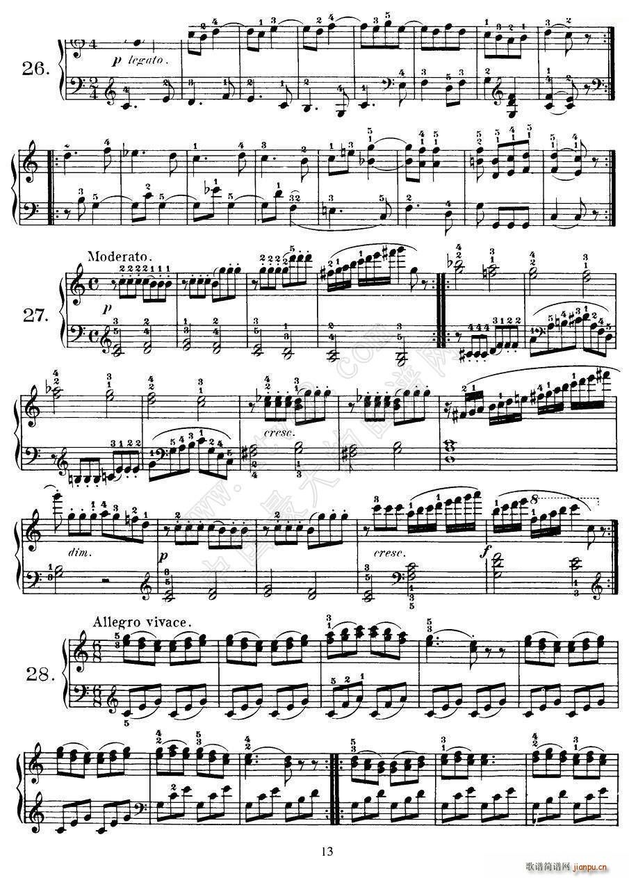 Czerny 100 Progressive Studies Op 139 22 36(����V)3