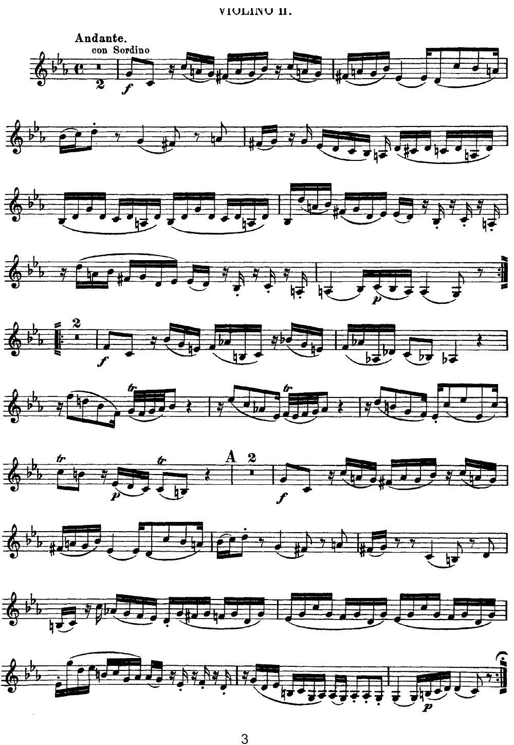 Mozart Quartet No 11 in Eb Major K 171 Violin 2(ʮ�ּ�����)3