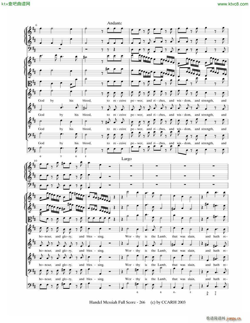 G F Handel Messiah Open Score ��(����V)25