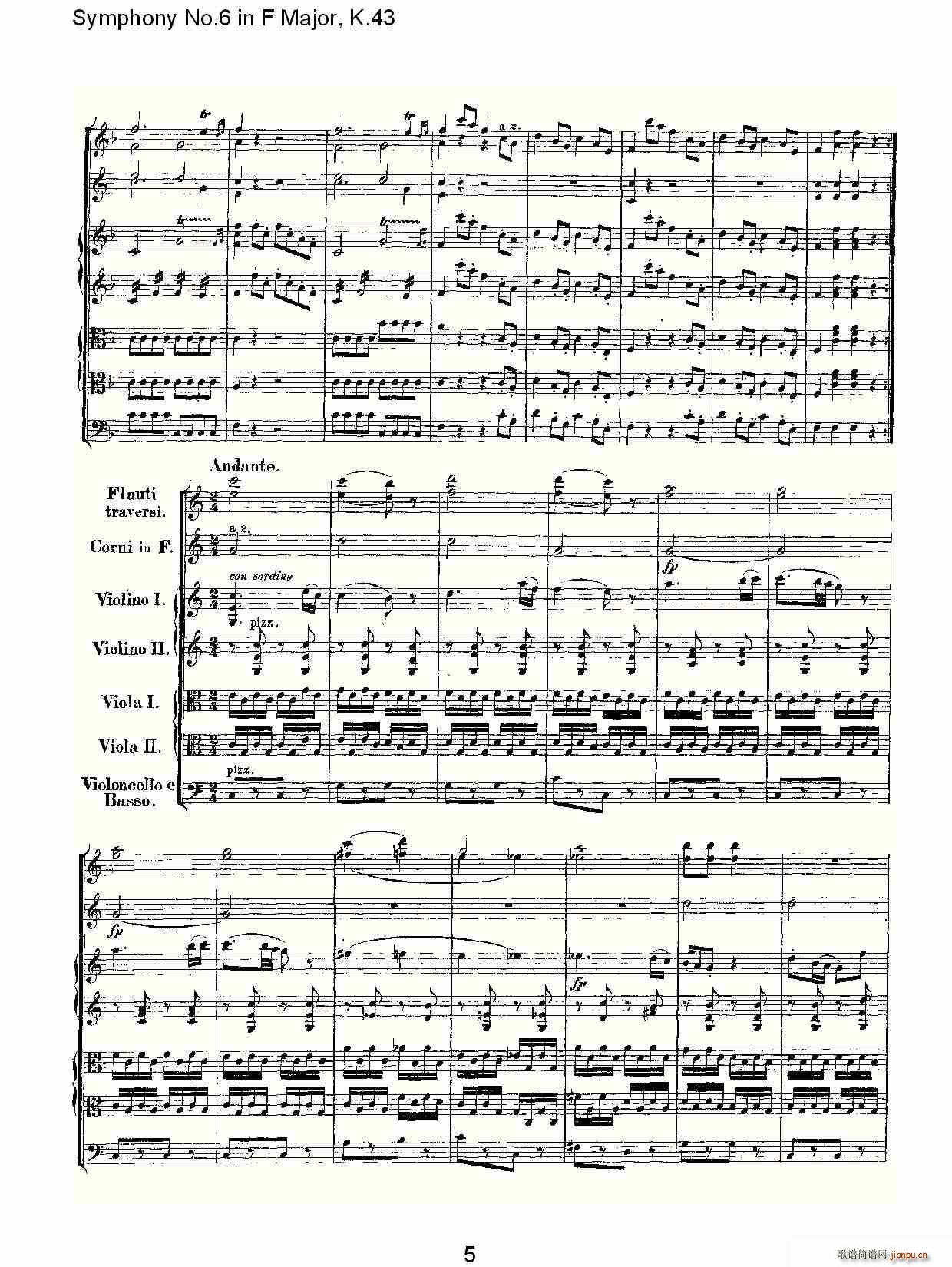 Symphony No.6 in F Major, K.43(ʮ�ּ�����)6