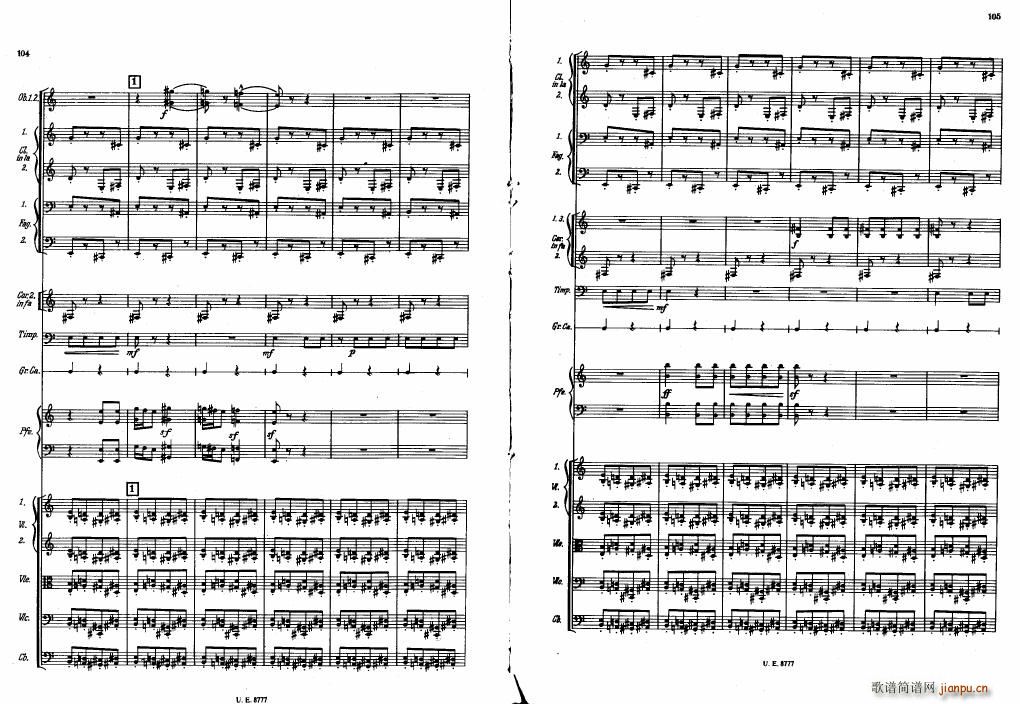 Bartok SZ 83 Piano Concerto No1 Full Score ��(����V)12