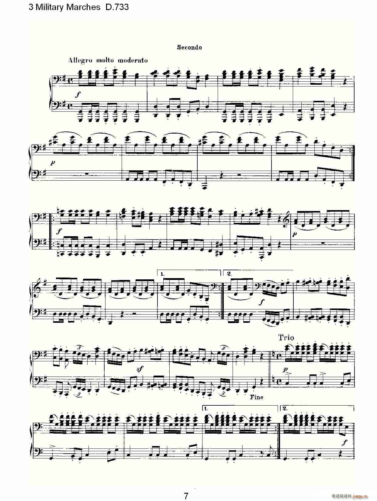 3 Military Marches D.733(ʮ�ּ�����)7