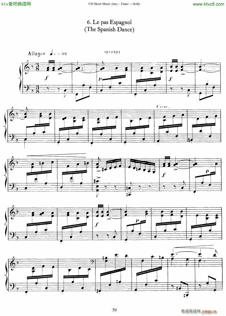 Faur�� op 56 Dolly Suite(����V)40