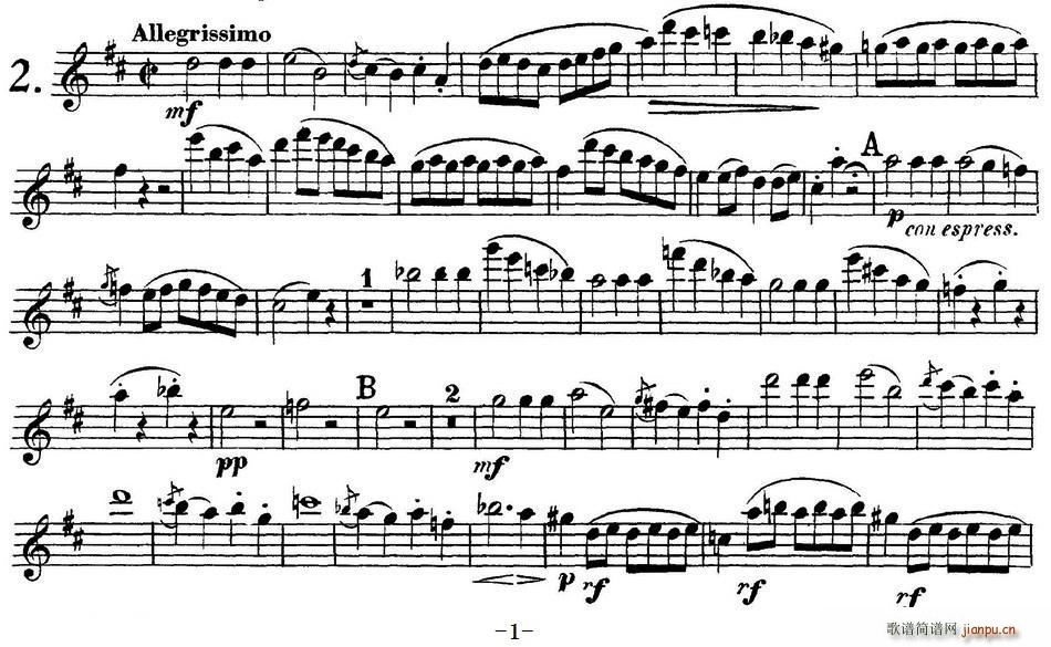 ����L(ch��ng)�Ѷ����ྚ����Op 10 Flute 1 No 2(�Ѻ��V)1