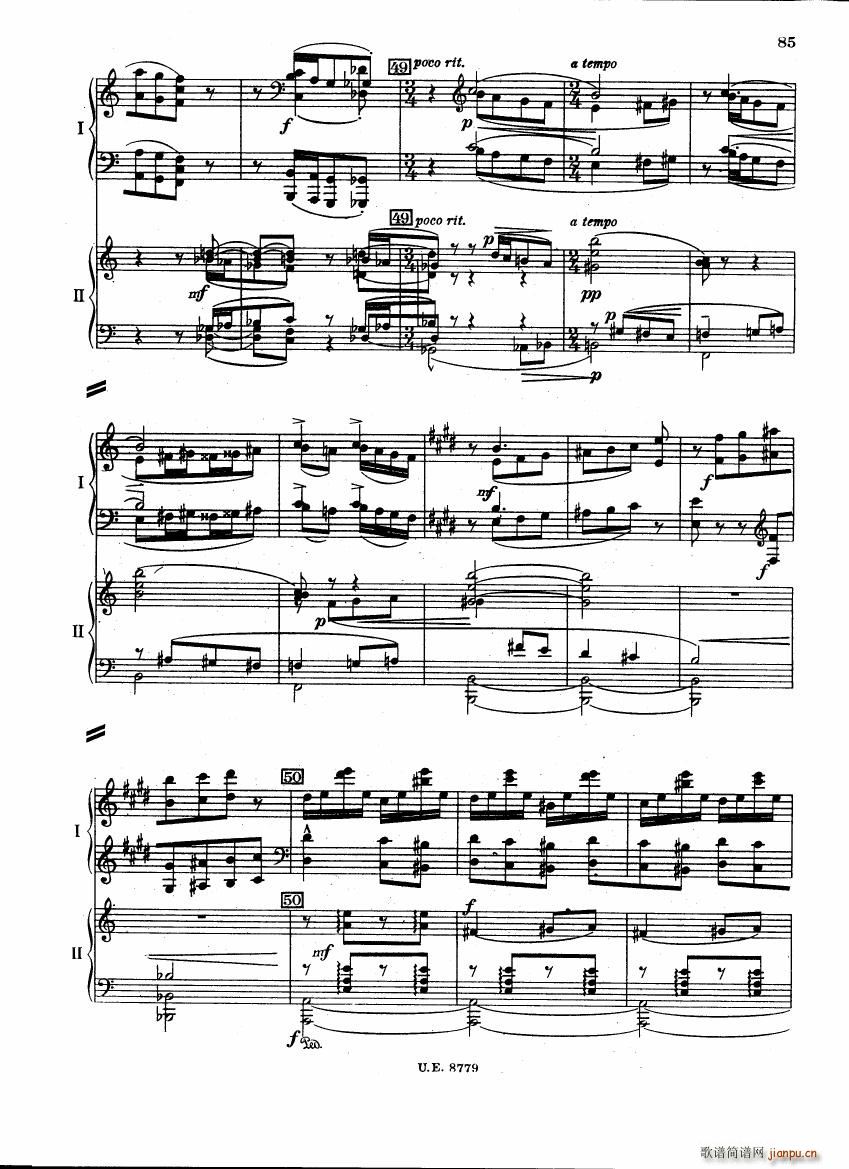 Bartok SZ 83 Piano Concerto 1 2p reduct ��(����V)42