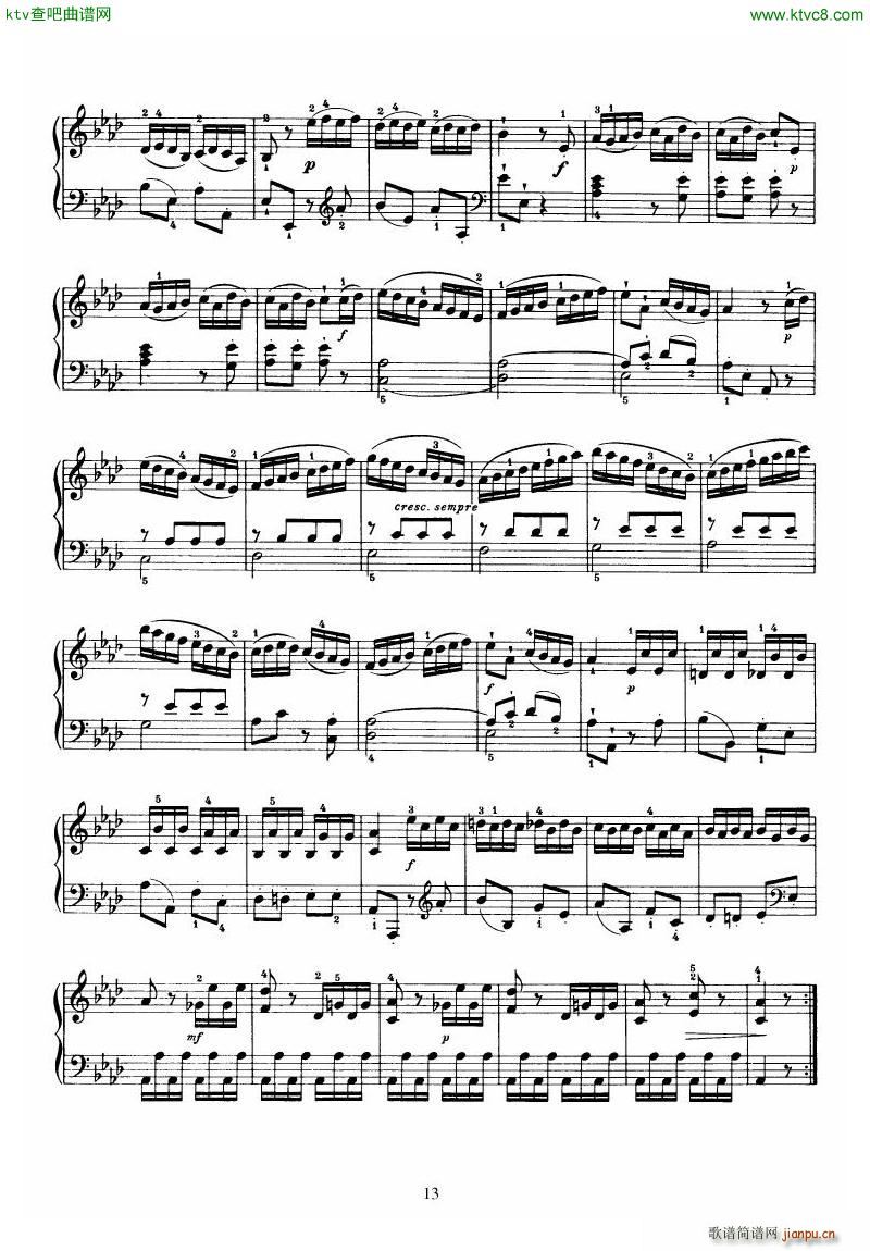 Piano Sonata No 46 in Ab(����V)13