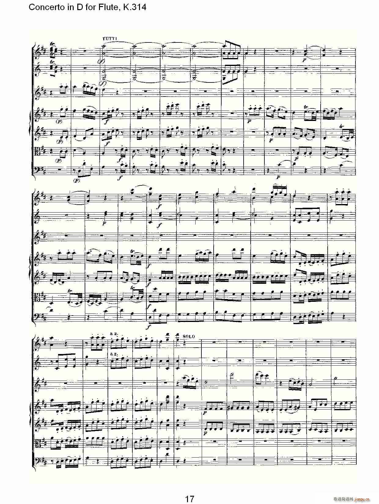 Concerto in D for Flute, K.314(�Ѻ��V)17