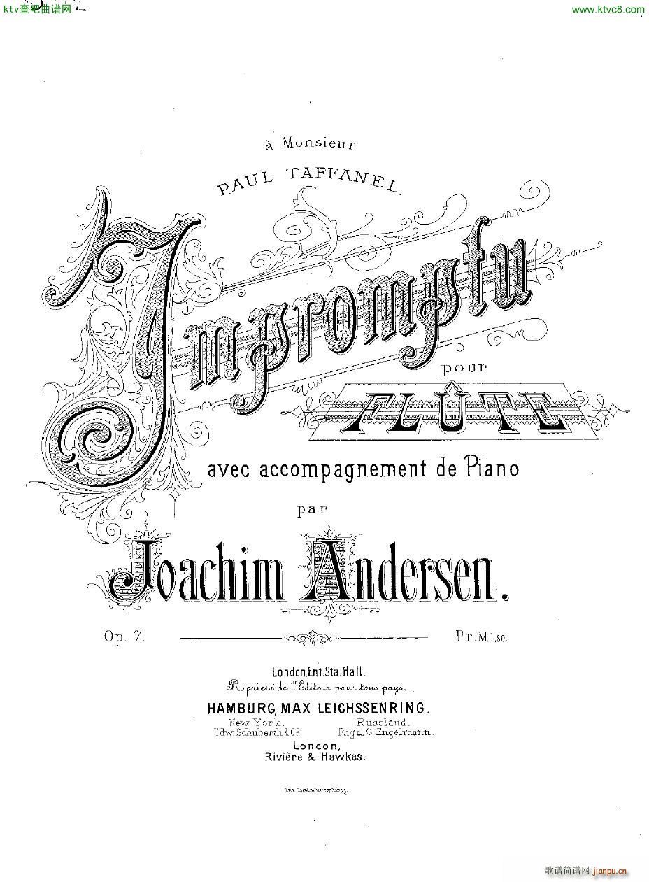 Andersen op 7 Impromptu fl pno(����V)1