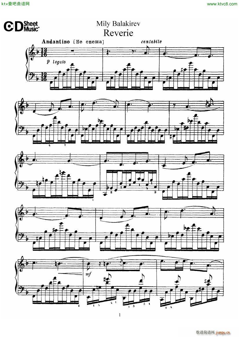 Balakirev Reverie(����V)1