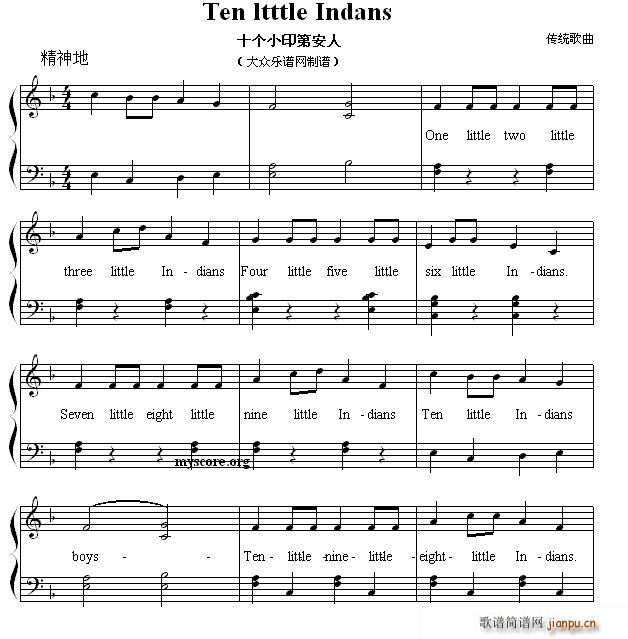 Ten little Indans ʮ��(g��)Сӡ�ڰ��� Ӣ�ă��菗��(����V)1