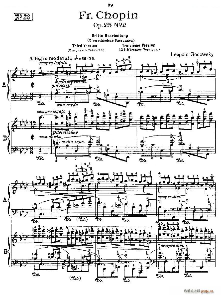 Ф�� ������ Fr Chopin Op 25 No2 3(����V)1