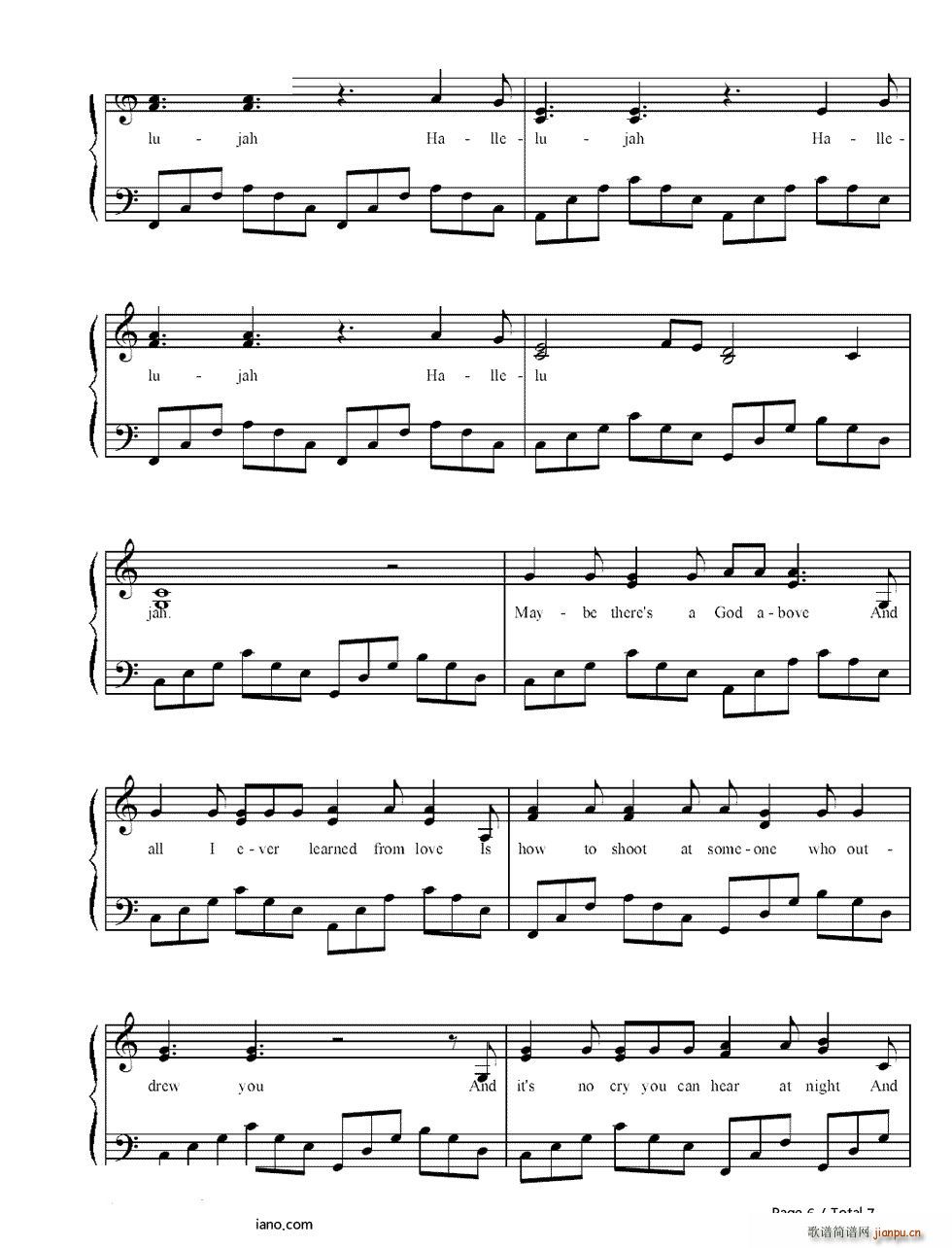 Hallelujah(����V)6