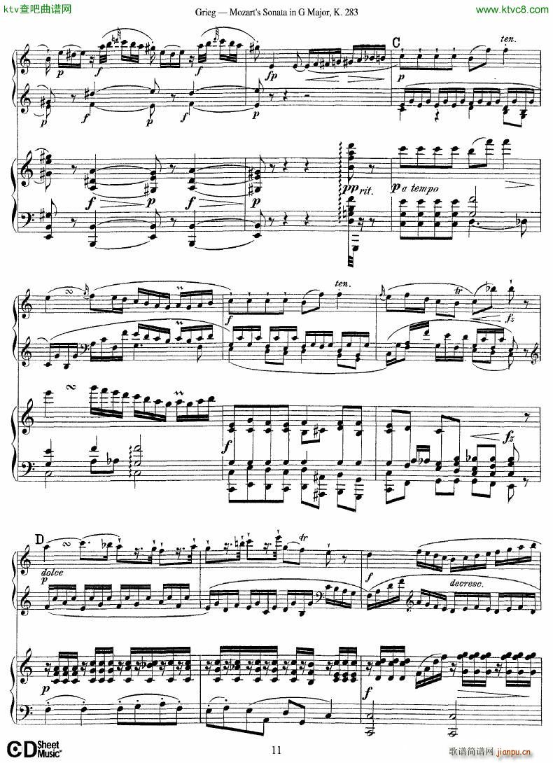 Grieg Sonata K 582 Mozart 2nd Piano Grieg(����V)11