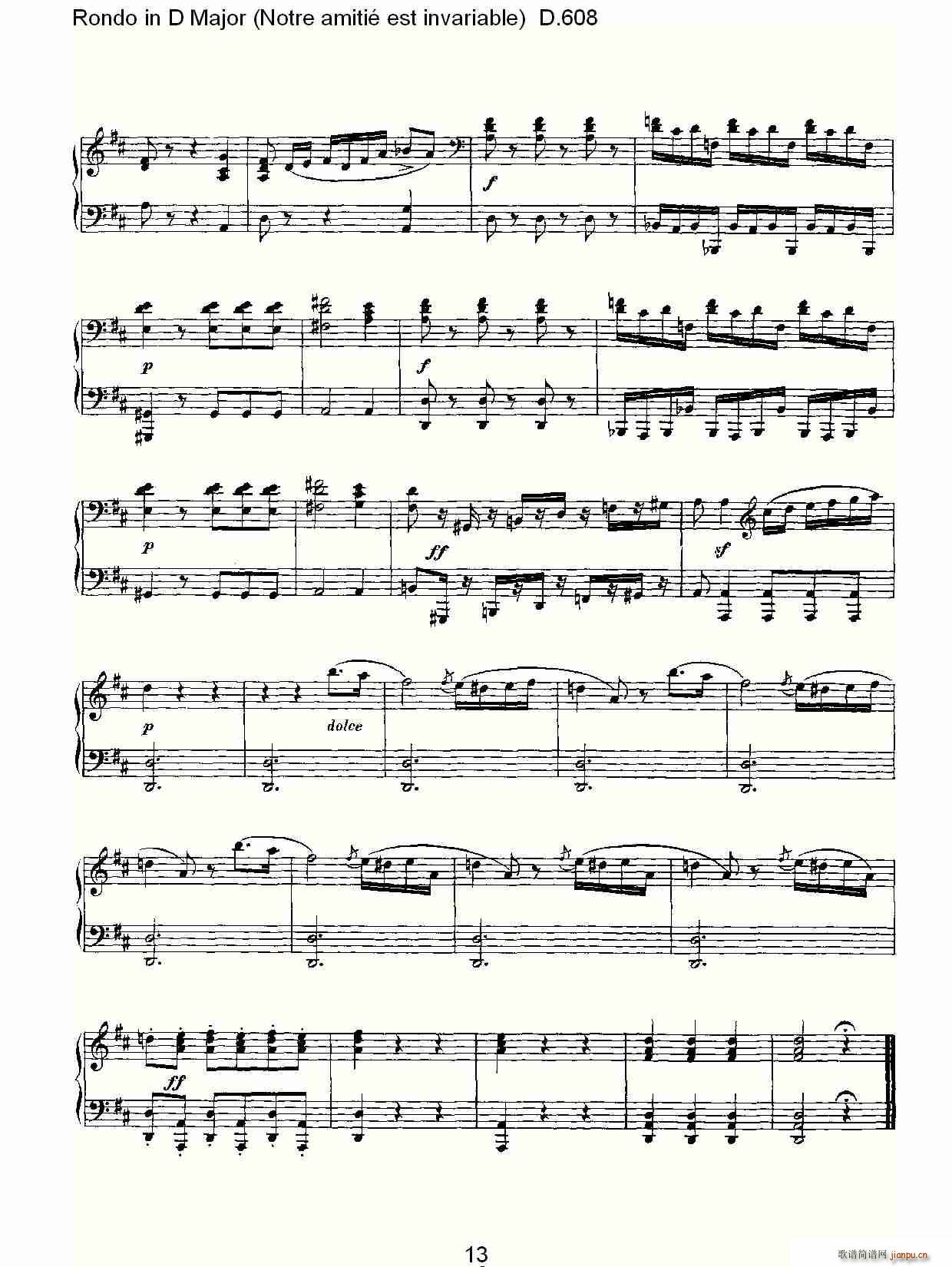 Rondo in D Major(ʮ�ּ�����)13