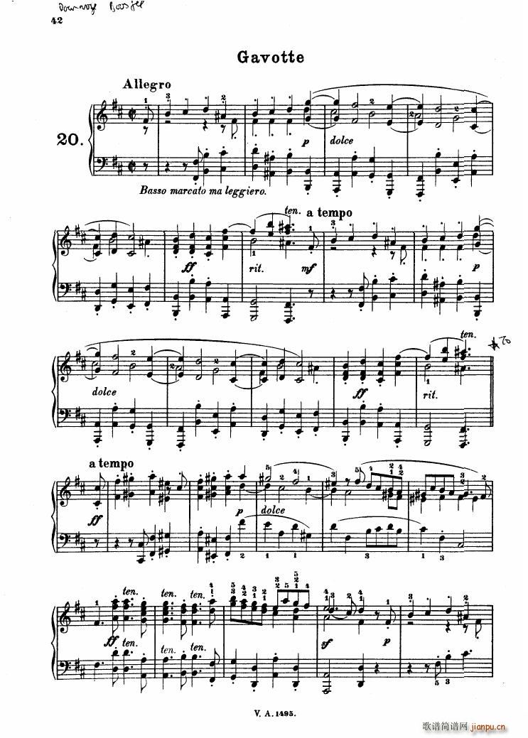 Corelli Album f��r Klavier Reinecke ��(����V)1