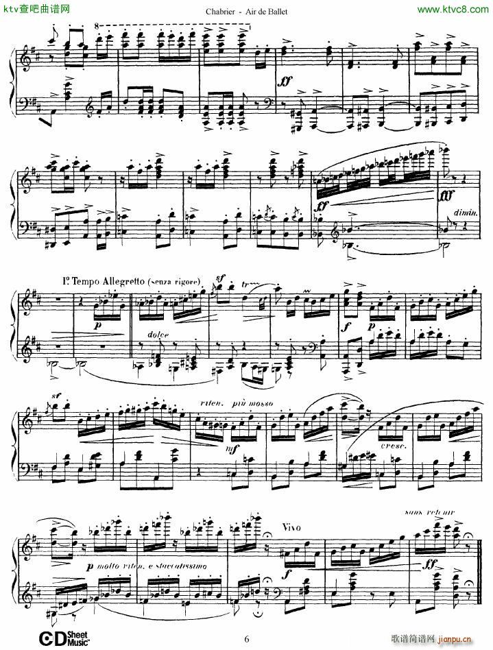 Chabrier Air de Ballet(����V)6