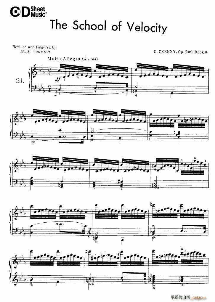 Czerny op 299 Schule der Gel ufigkeit 2(����V)1