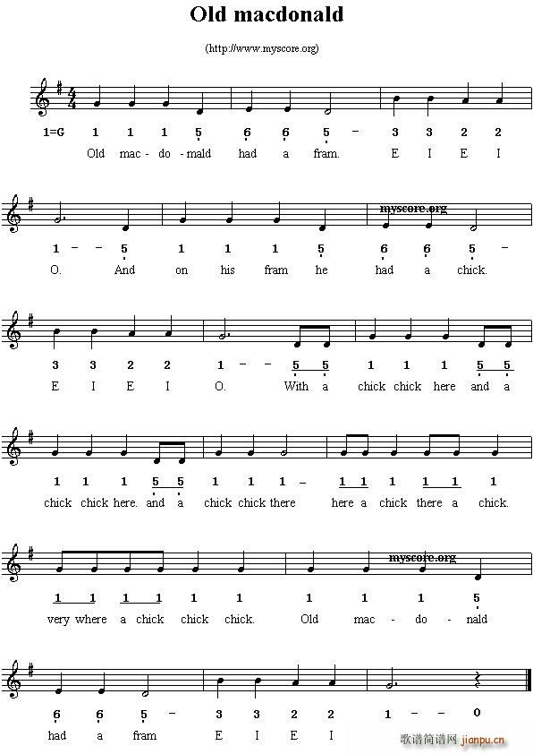 Old macdonald(ʮ�ּ�����)1
