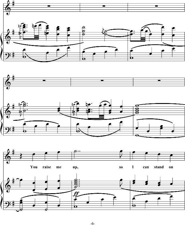 you raise me up�����V(����V)6