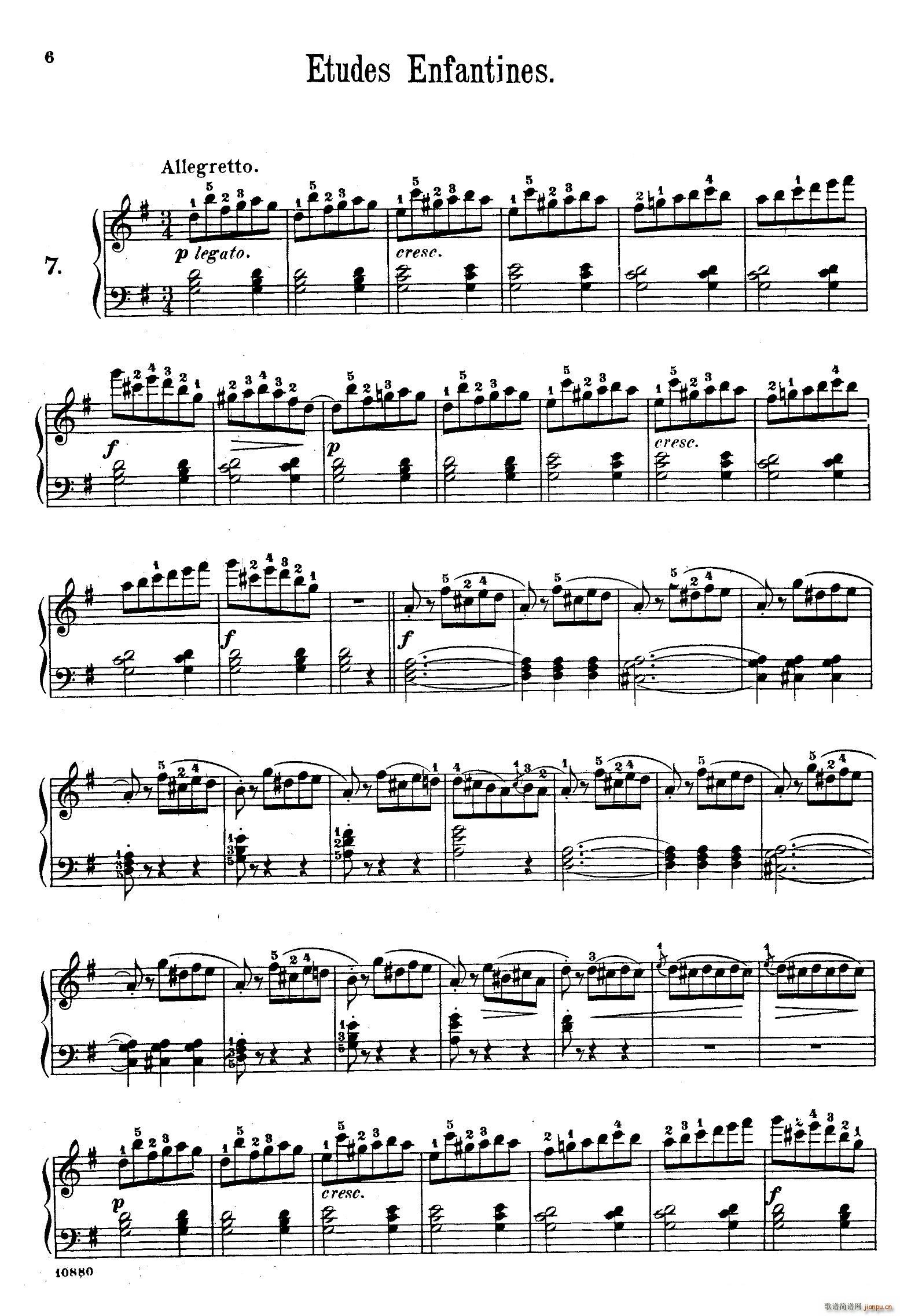 Etudes Enfantines Op 37 ��ͯ��پ����� ��7 10��(����V)1