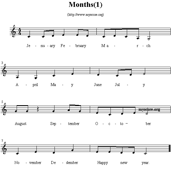 Ӣ�ă��裺Months(����)1