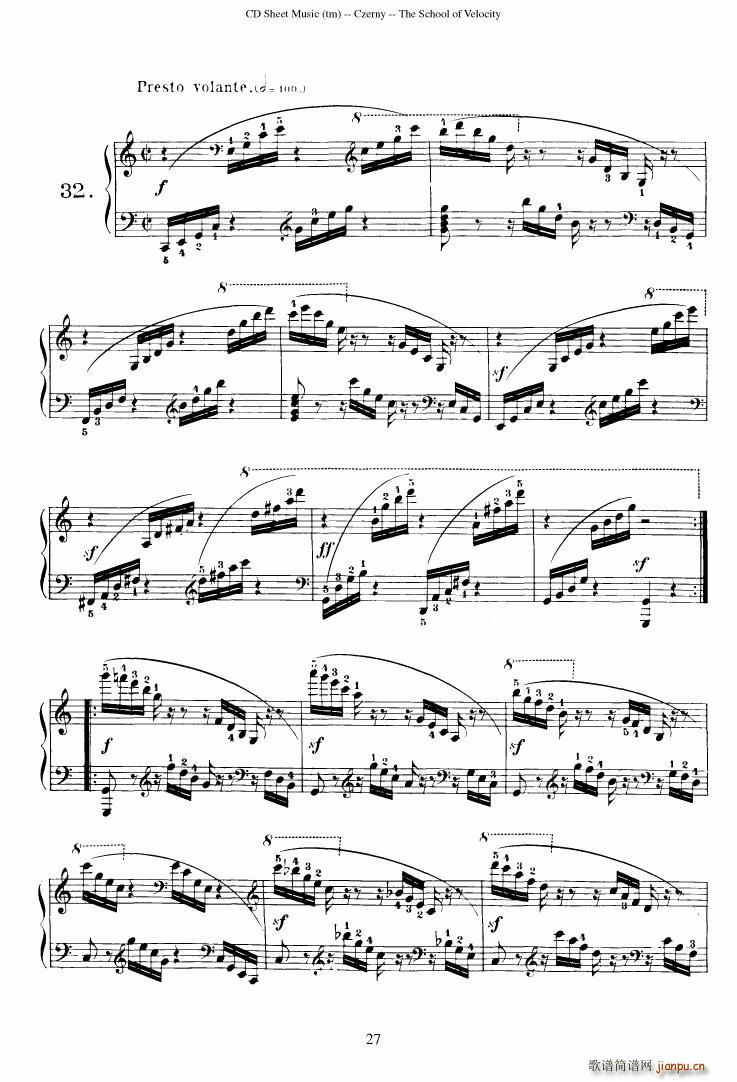 Czerny op 299 Schule der Gel ufigkeit 2(����V)27