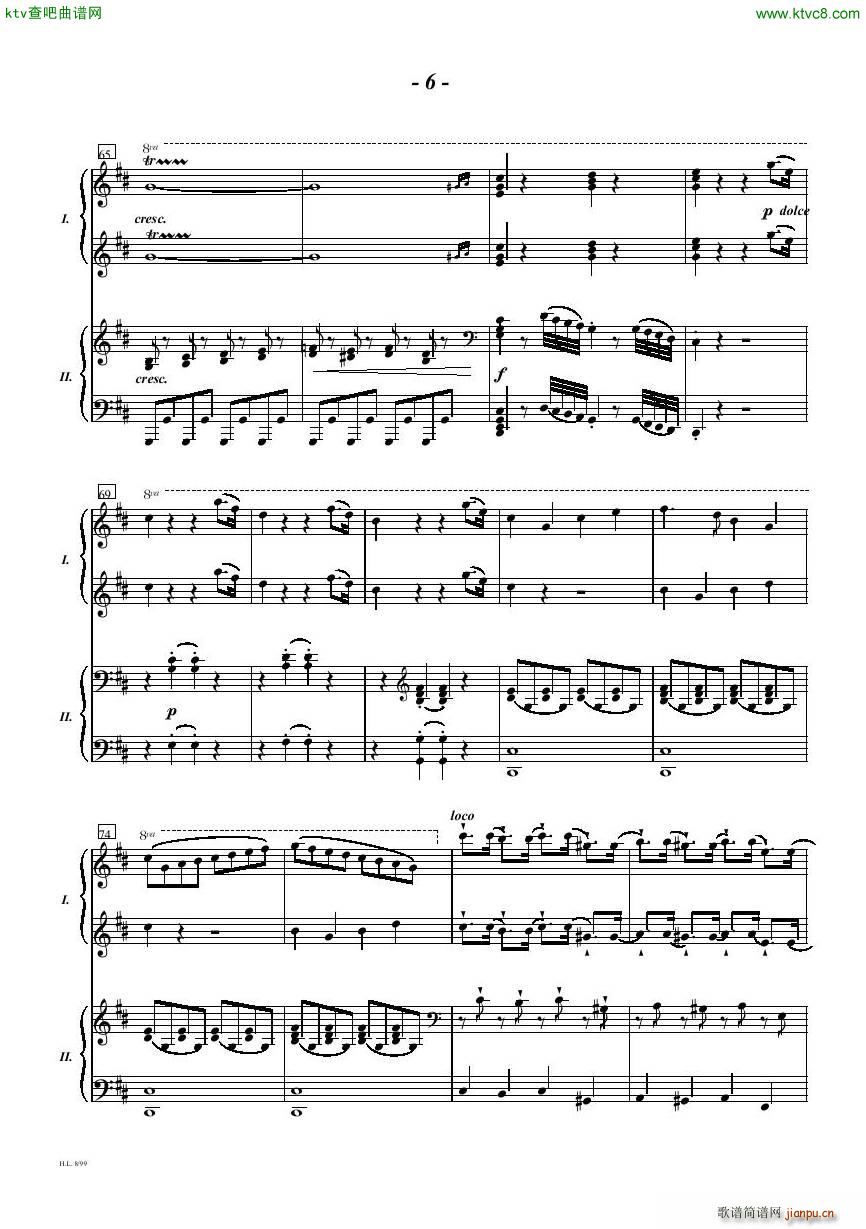 Diabelli Sonata Op33 For Two Pianos(����V)6