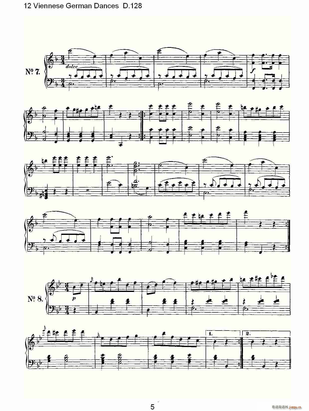 12 Viennese German Dances D.128(ʮ�ּ�����)5