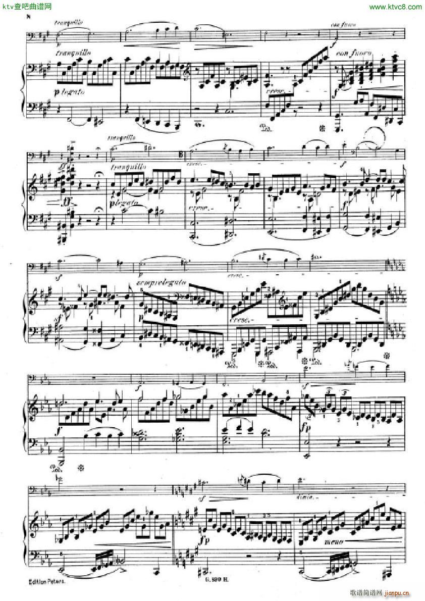 Hummel Sonata for cello and piano(����V)6