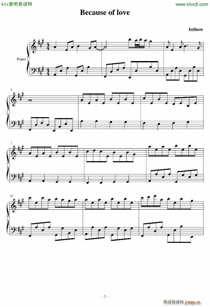 Because of love(����V)1