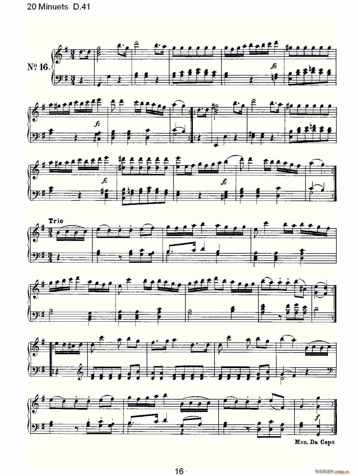 20 Minuets D.41(ʮ�ּ�����)16