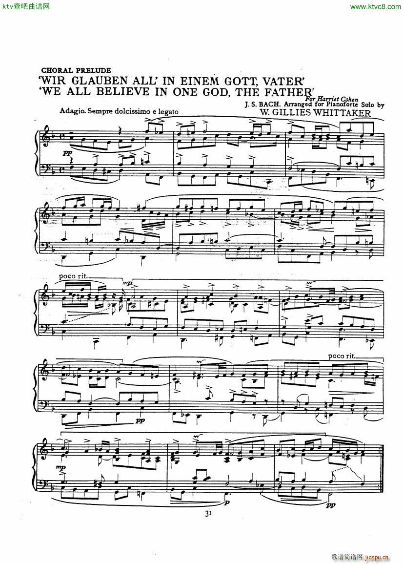 Bach JS A transcription book for Harriet Cohen(����V)34