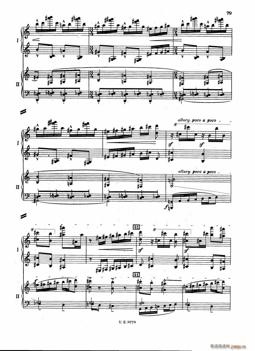 Bartok SZ 83 Piano Concerto 1 2p reduct ��(����V)36