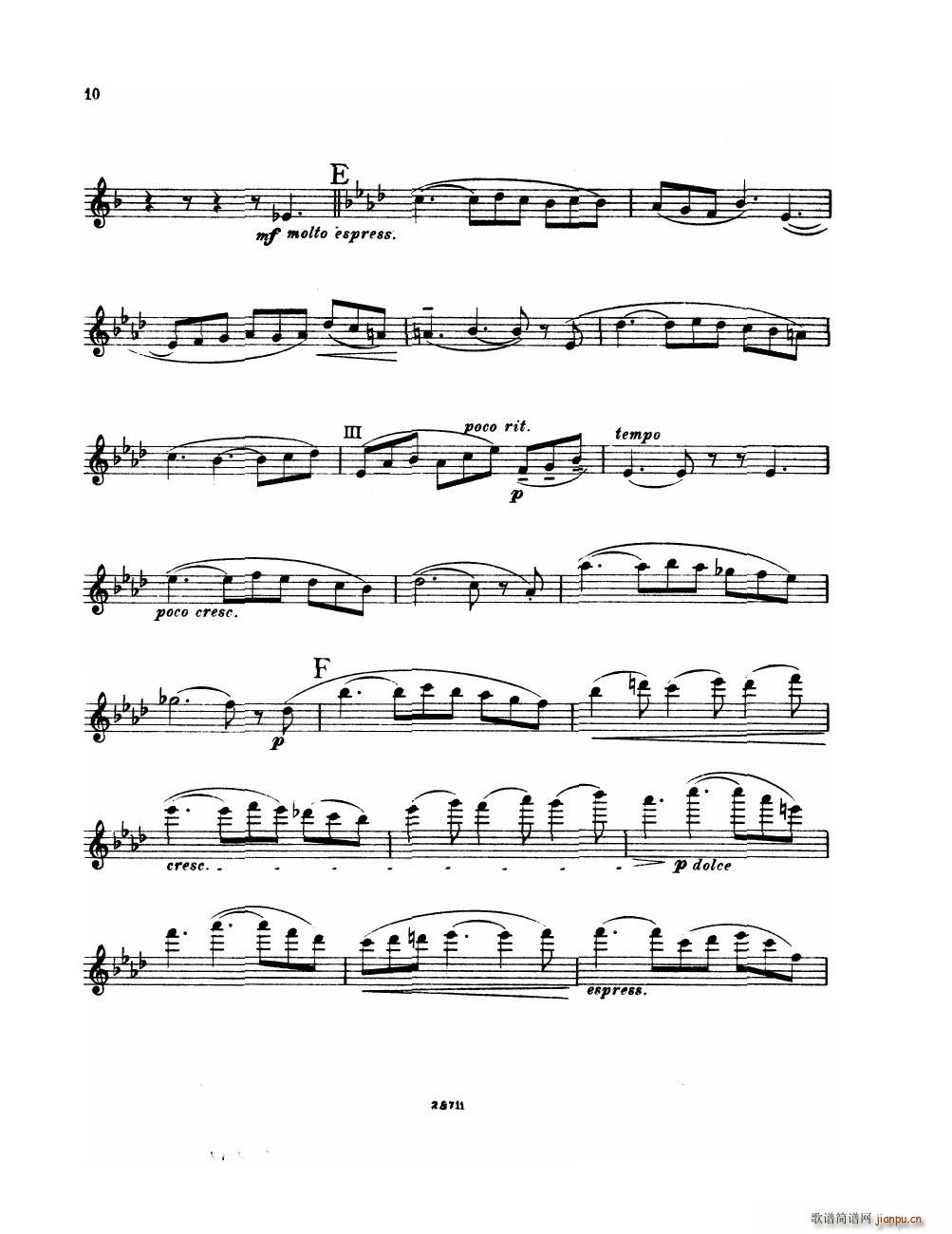 Bowen Suite for violin and piano violin part(����V)10