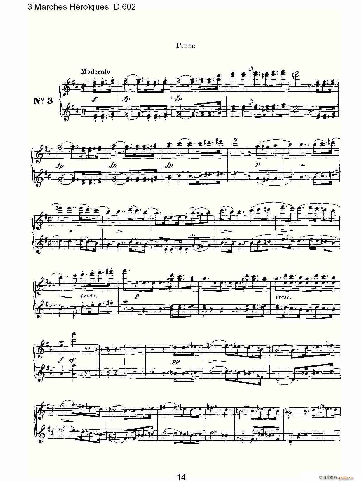 3 Marches H��ro?ques D 602 3 �M(j��n)����H��ro?ques D 602(����V)14