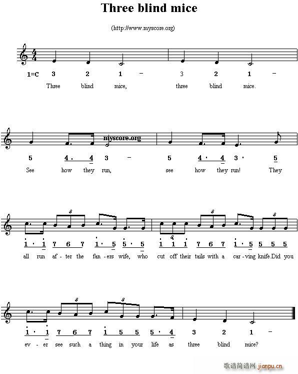 Three blind mice(ʮ�ּ�����)1