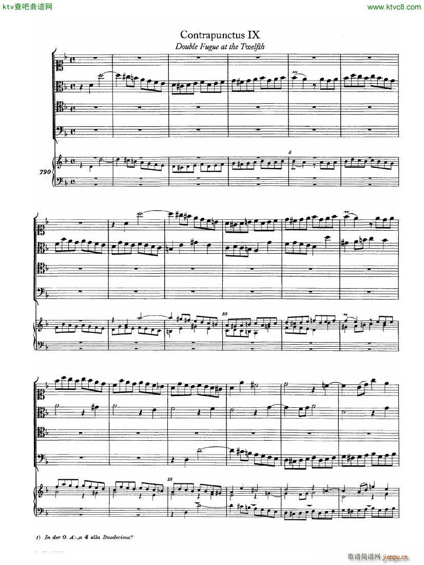 Bach JS BWV 1080 Kunst der Fuge part 1 ��(����V)6