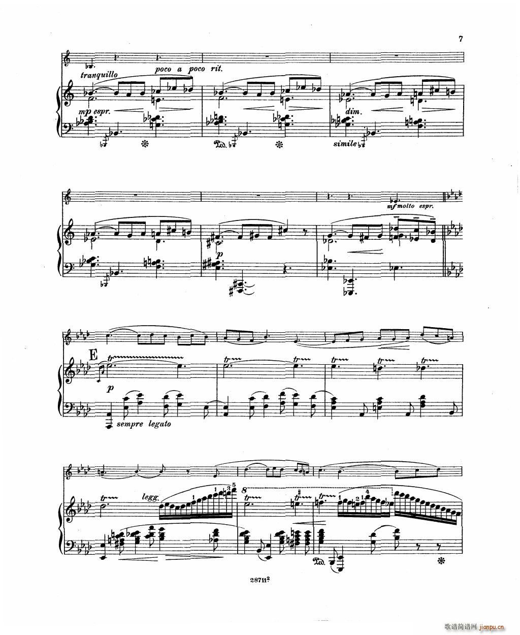 Bowen Barcarolle for violin and piano(����V)9