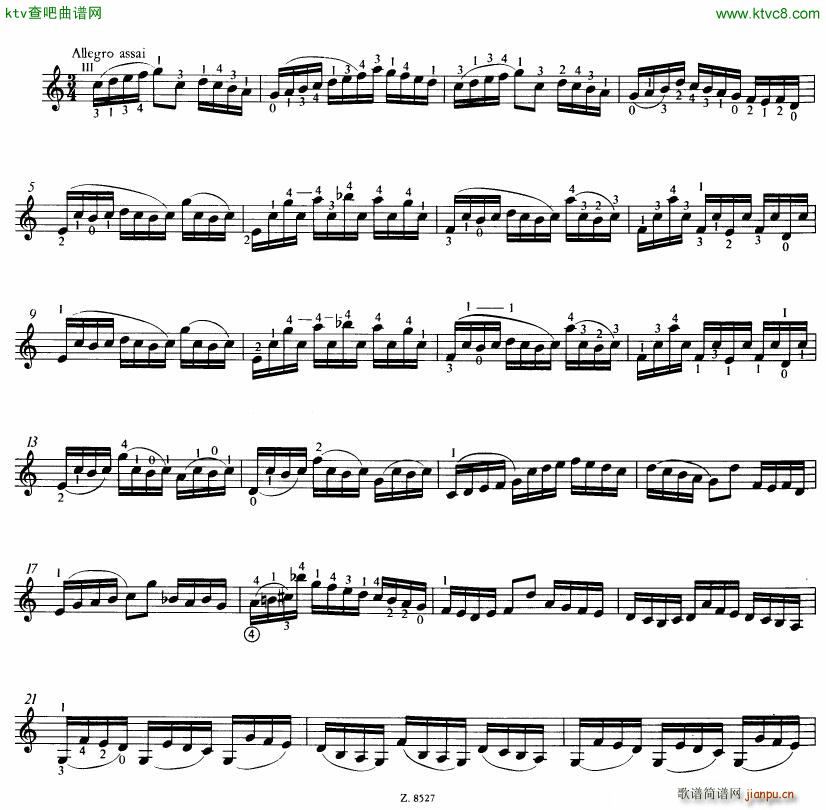 Bach JS BWV 1005 Sonata for Solo Violin in C(����V)38