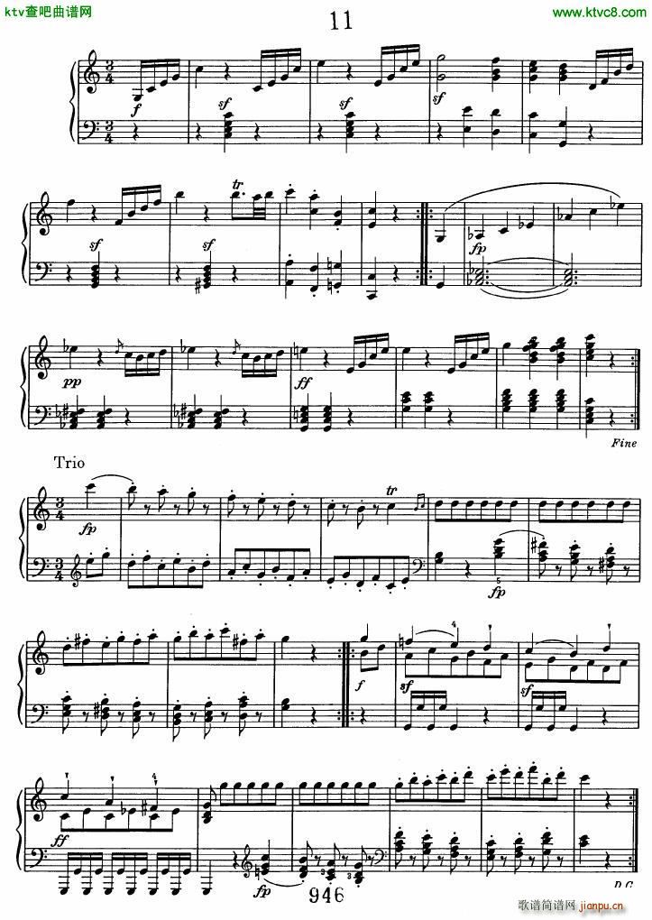Beethoven WoO 7 12 Minuets(����V)12