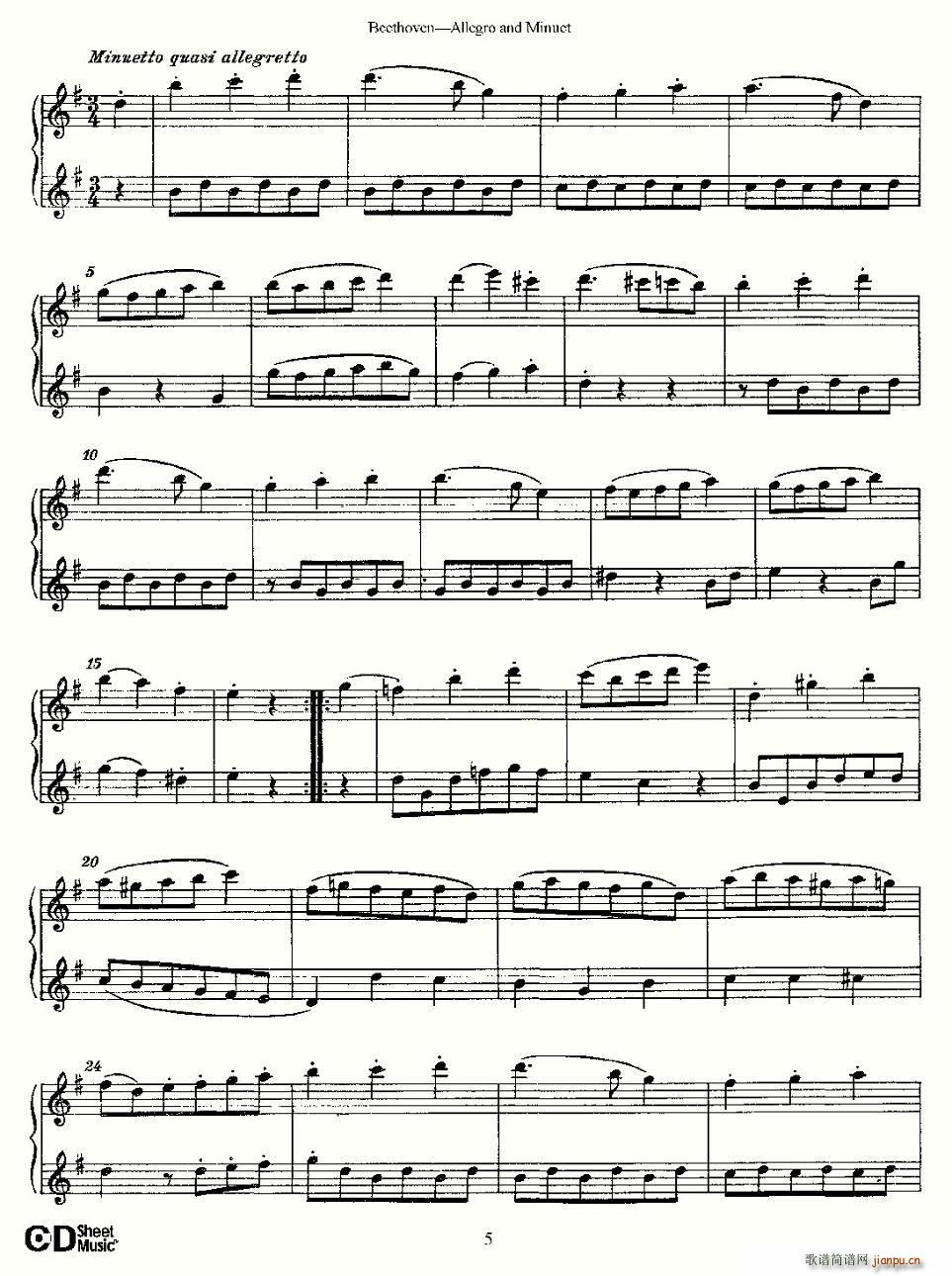 Allegro and Minuet(ʮ�ּ�����)5