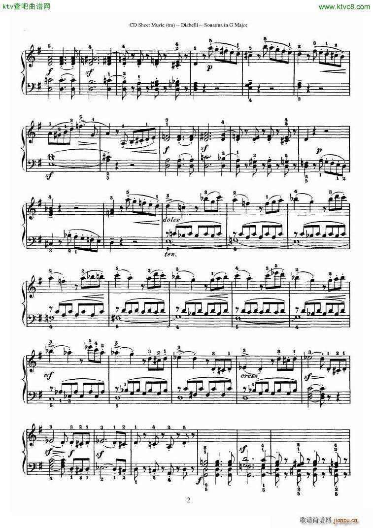 Diabelli Sonatinas Op 168 No 1 7 34P(����V)25