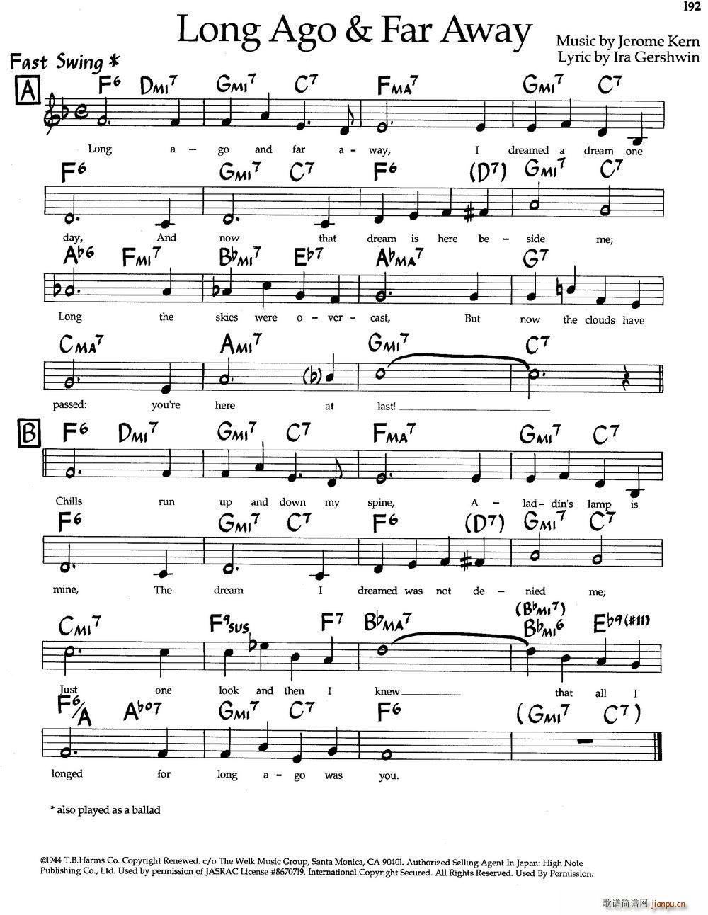 Long Ago Far Away ��ʿ�����(����V)1