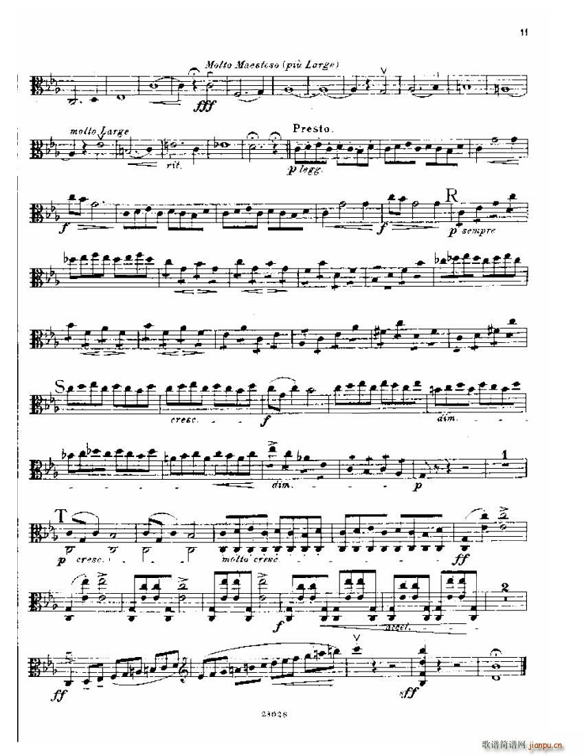 Bowen viola sonata No 1 Va part(����V)11